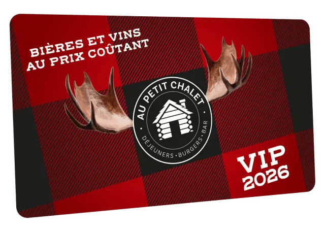 Au Petit Chalet VIP membership card